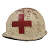 Casque M1, pattes mobiles, Medic, trois croix rouges
