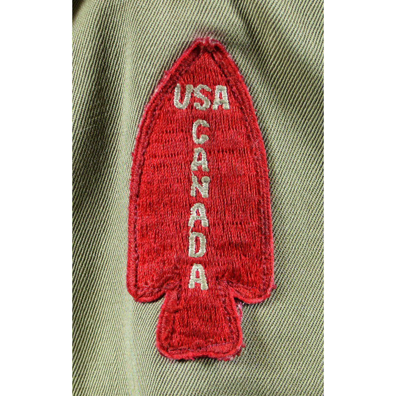 Blouson tankiste, First Special Service Force, matricule partiel