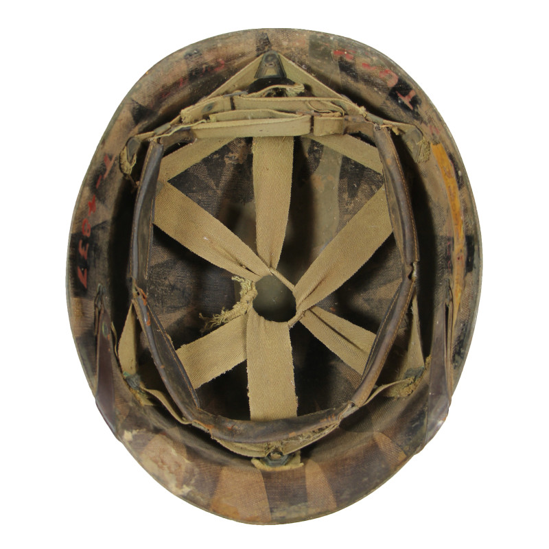 Sous-casque M1 (liner), 2nd Lieutenant, 2nd Armored Division, nominatif