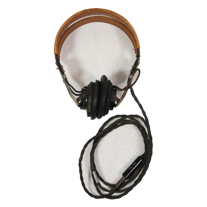 Receivers (Earphones), Type R-14, US Army, RADIO SPEAKERS INC., with Headset, HB-7