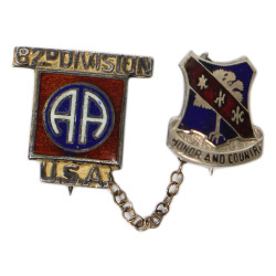 Brooch, Sweetheart, 327th Glider Inf. Regt., 82nd Airborne Division, 1942