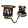 Brooch, Sweetheart, 327th Glider Inf. Regt., 82nd Airborne Division, 1942