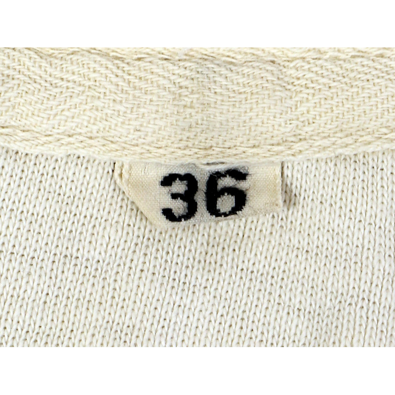 Maillot de corps, US Army, manches longues, écru, taille 36