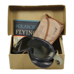 Lunettes de vol, Type B-8, Polaroid, USAAF, dans leur boîte