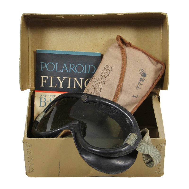Goggles, Flying, Polaroid, Type B-8, USAAF, in Box