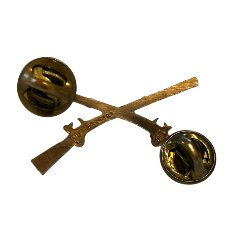 Insigne de col officier US Infantry, à pin's