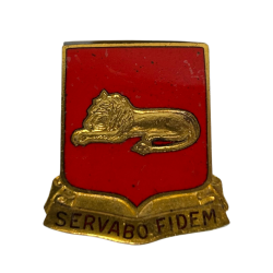 Crest, 33rd Field Artillery Regt., 1st Infantry Division, à écrou, Robbins Co. Attleboro