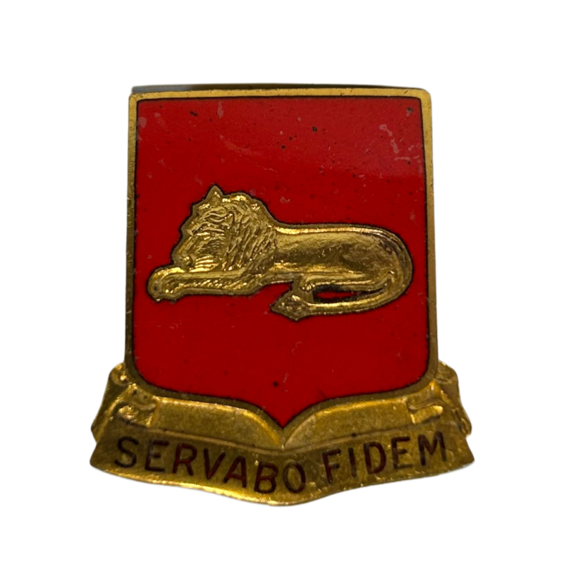 Crest, 33rd Field Artillery Regt., 1st Infantry Division, à écrou, Robbins Co. Attleboro