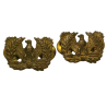 Paire d'insignes de col Warrant, à pin's