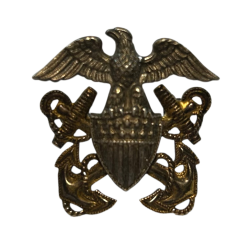Insigne de calot, officier, US Navy, Sterling