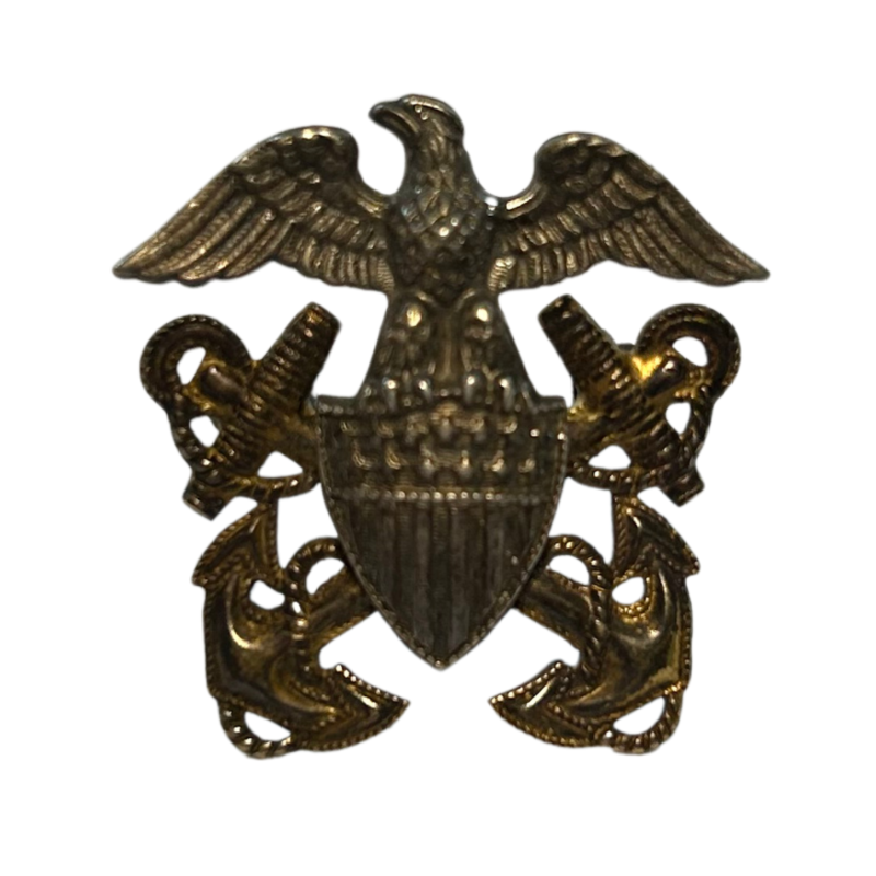Insigne de calot, officier, US Navy, Sterling