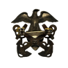 Insignia, Cap, Officer, US Navy, Sterling