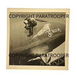 Photo, USAAF, C-47, Nose Art, "De-Icer", Pin up
