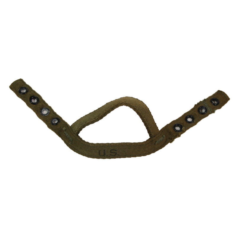 Mentonnière en toile, US Army, casque de parachutiste