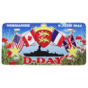 Magnet, D-Day Flags, License Plate