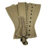 Guêtres en toile, US Army, 2R, BROWN SHOE COMPANY 1942, matricule partiel