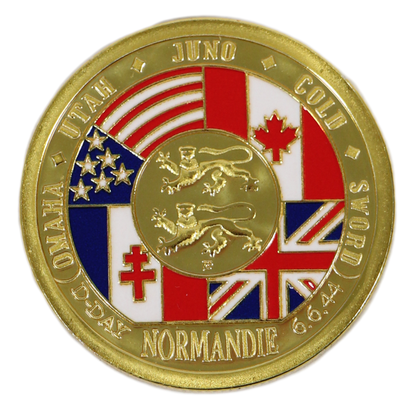 Pièce, coquelicot, 32mm