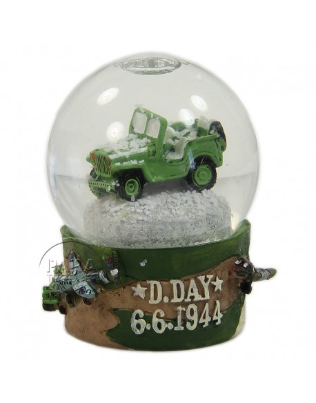 Snow globe, D-Day, Jeep