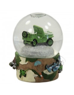 Snow globe, D-Day, Jeep