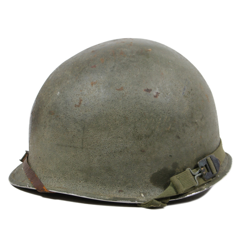 Helmet, M1, Fixed Loops, MSA Liner, 34th Infantry Division, Laundry Number