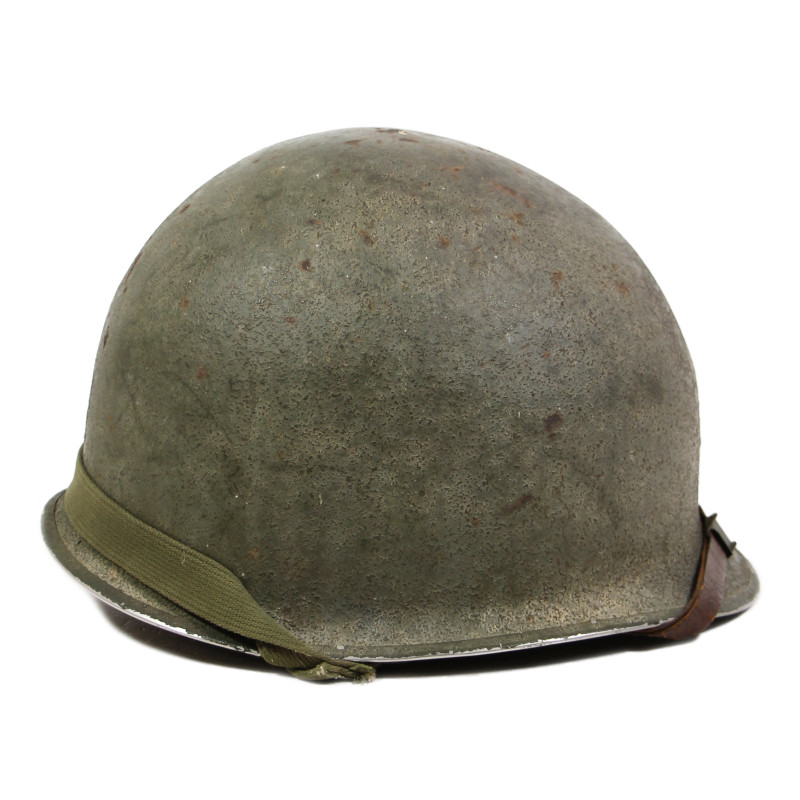 Casque M1, pattes fixes, liner MSA, 34th Infantry Division, matricule partiel