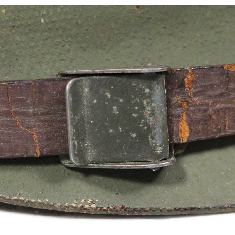 Casque M1, pattes fixes, liner MSA, 34th Infantry Division, matricule partiel