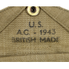 Pouch, First-Aid, M-1942, British-Made, A.C. - 1943, with Packet, First-Aid, Carlisle