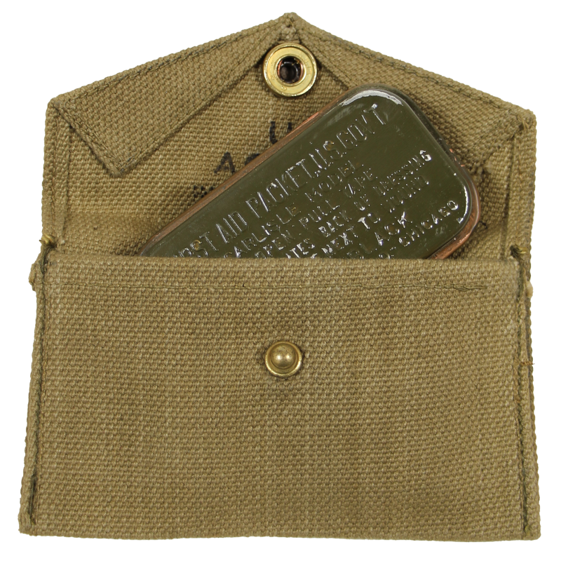 Pochette à pansement M-1942, British-Made, A.C. - 1943, avec pansement Carlisle