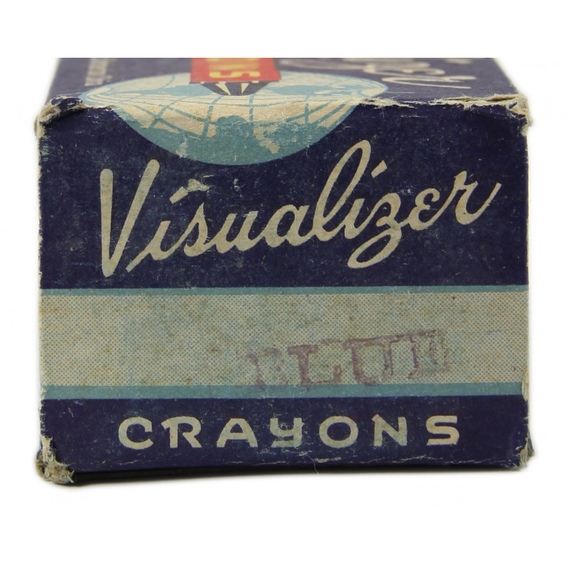 Crayons, Blue Visualizer Map with box