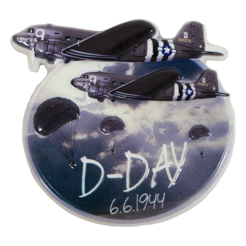Magnet , C-47, D-Day 6.6.1944, resin