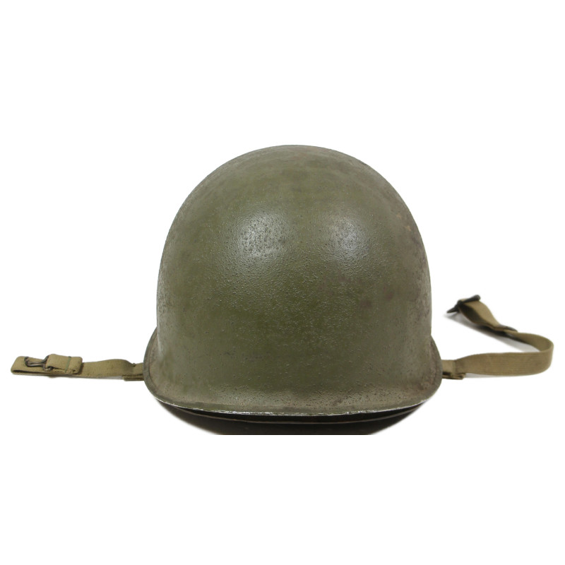 Helmet M1, Fixed Loops, S/Sgt. Chauncey Friend, Jr., Aerial Gunner,726th BS, 451st BG, 15th Air Force, USAAF, POW, MTO & ETO