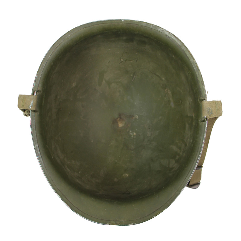 Helmet M1, Fixed Loops, S/Sgt. Chauncey Friend, Jr., Aerial Gunner,726th BS, 451st BG, 15th Air Force, USAAF, POW, MTO & ETO