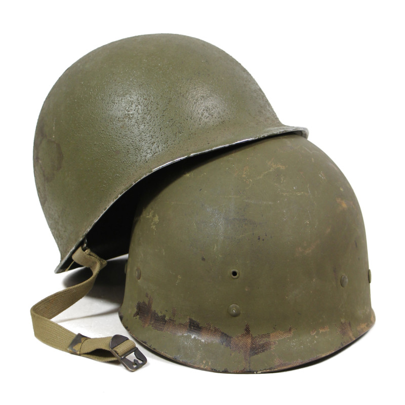 Casque M1, pattes fixes, S/Sgt. Chauncey Friend, Jr., Aerial Gunner, 726th BS, 451st BG, 15th Air Force, USAAF, POW, MTO & ETO