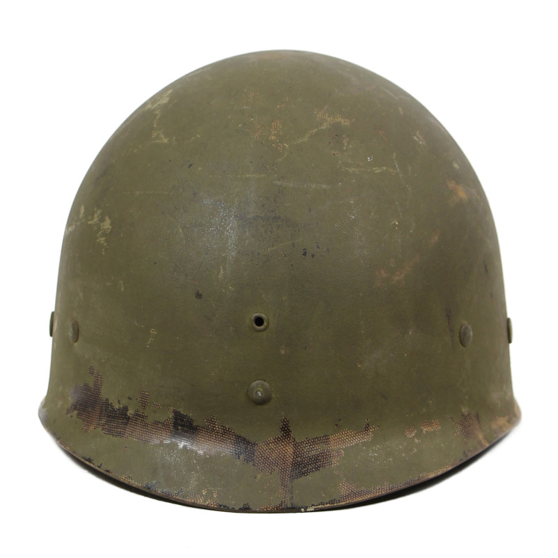 Helmet M1, Fixed Loops, S/Sgt. Chauncey Friend, Jr., Aerial Gunner,726th BS, 451st BG, 15th Air Force, USAAF, POW, MTO & ETO