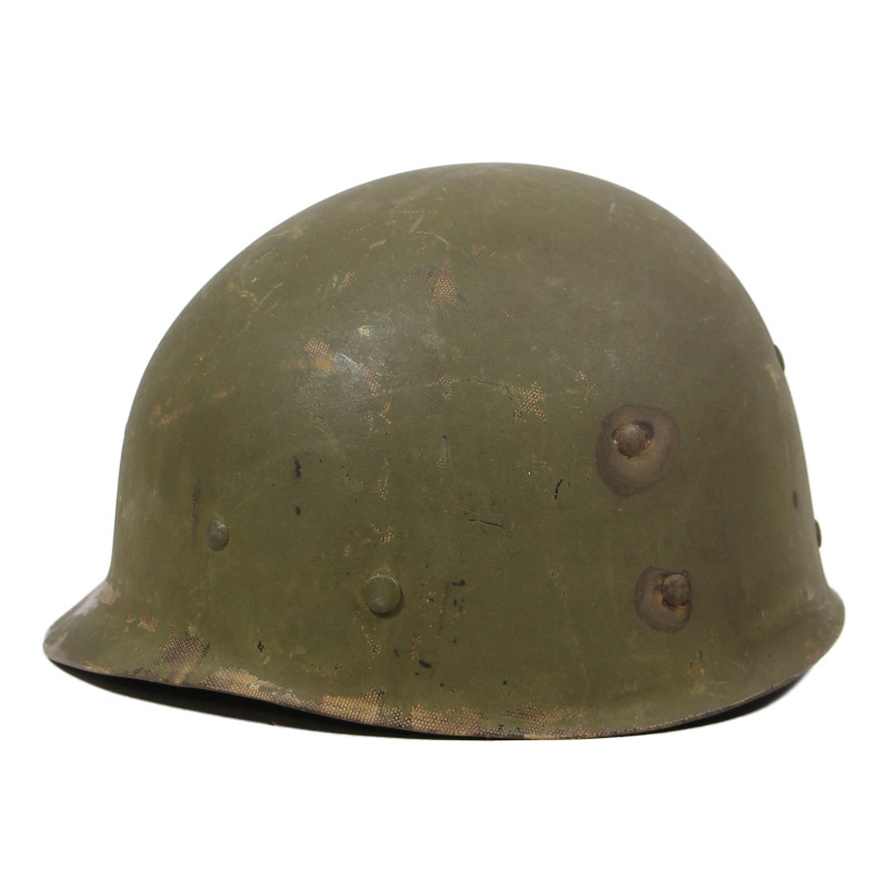 Casque M1, pattes fixes, S/Sgt. Chauncey Friend, Jr., Aerial Gunner, 726th BS, 451st BG, 15th Air Force, USAAF, POW, MTO & ETO