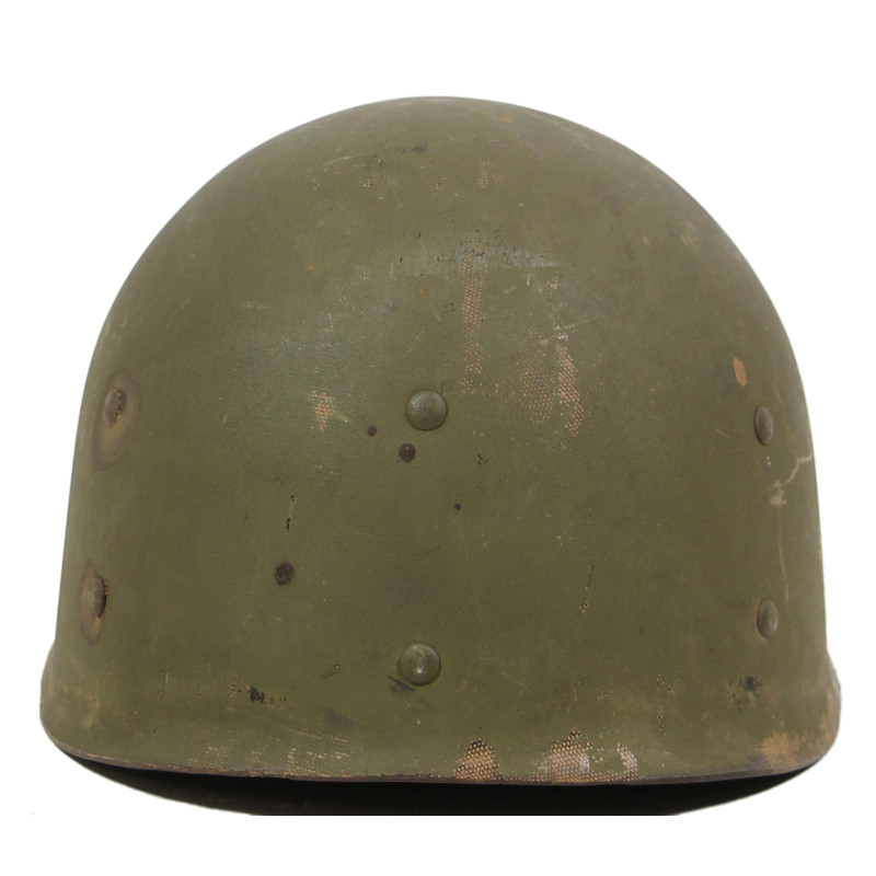 Helmet M1, Fixed Loops, S/Sgt. Chauncey Friend, Jr., Aerial Gunner,726th BS, 451st BG, 15th Air Force, USAAF, POW, MTO & ETO