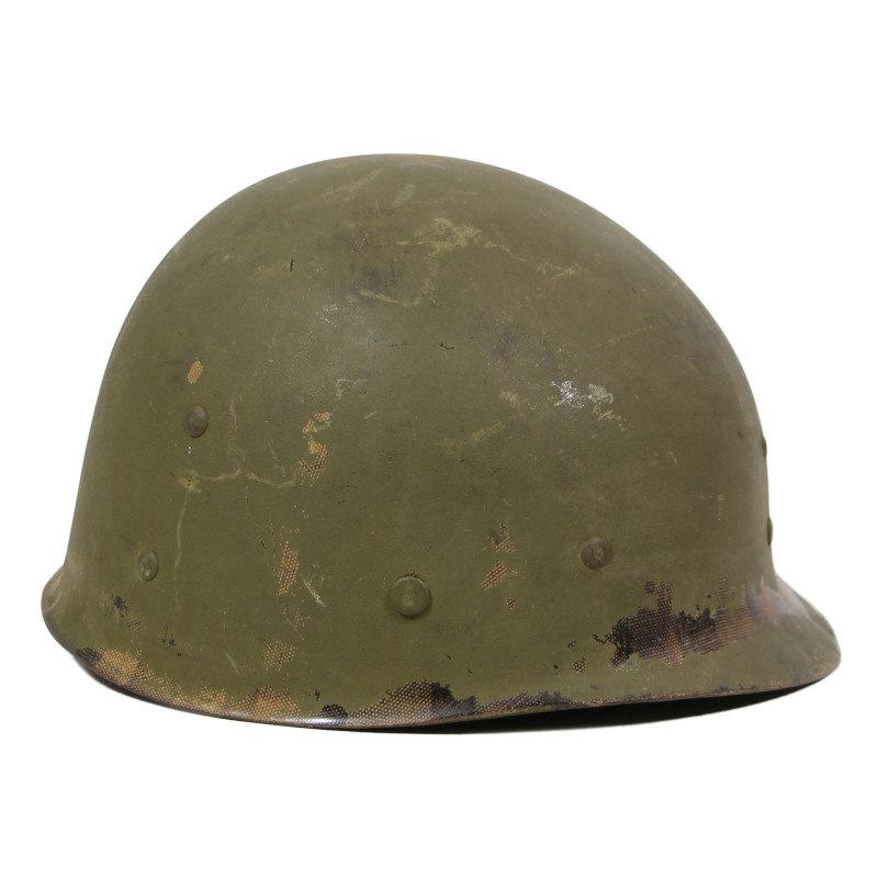 Helmet M1, Fixed Loops, S/Sgt. Chauncey Friend, Jr., Aerial Gunner,726th BS, 451st BG, 15th Air Force, USAAF, POW, MTO & ETO