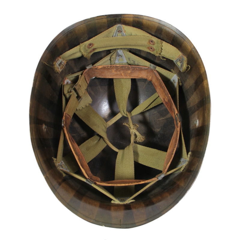 Helmet M1, Fixed Loops, S/Sgt. Chauncey Friend, Jr., Aerial Gunner,726th BS, 451st BG, 15th Air Force, USAAF, POW, MTO & ETO