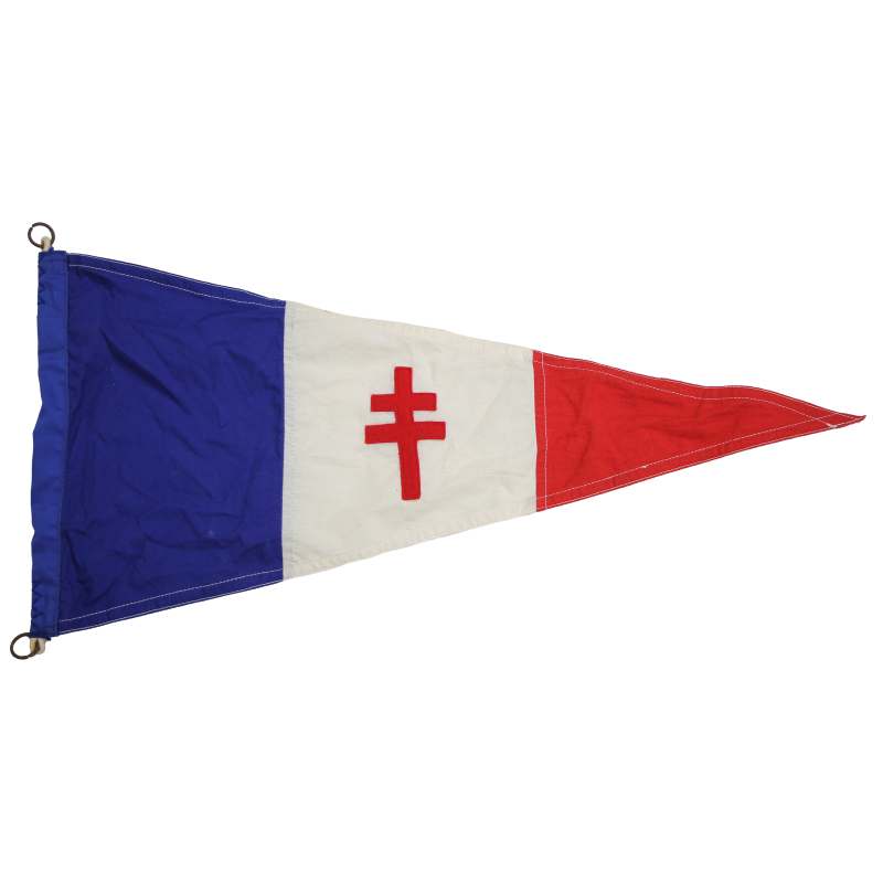 Pennant, Free French, FFL, Lorraine Cross