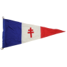 Fanion triangulaire de la France Libre, FFL, croix de Lorraine