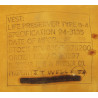 Preserver, Life, Type B-4, USAAF, 1943, Pvt. Joe Wells, Jr.