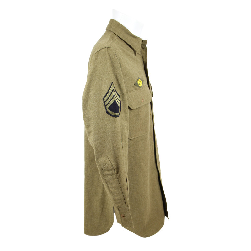 Shirt, Flannel, OD, Staff Sergeant, 15 x 32