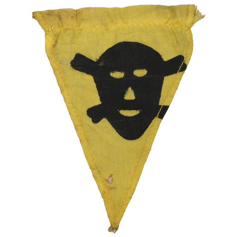 Fanion allemand de signalisation de mines, casque M1