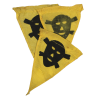 Fanion allemand de signalisation de mines, casque M1