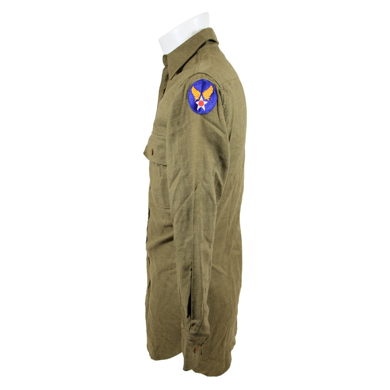 Shirt, Wool, 14 x 33, USAAF, Laundry Number