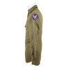 Chemise moutarde, 14 x 33, USAAF, matricule partiel