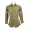 Chemise moutarde, 14 x 33, USAAF, matricule partiel