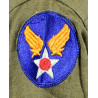 Chemise moutarde, 14 x 33, USAAF, matricule partiel