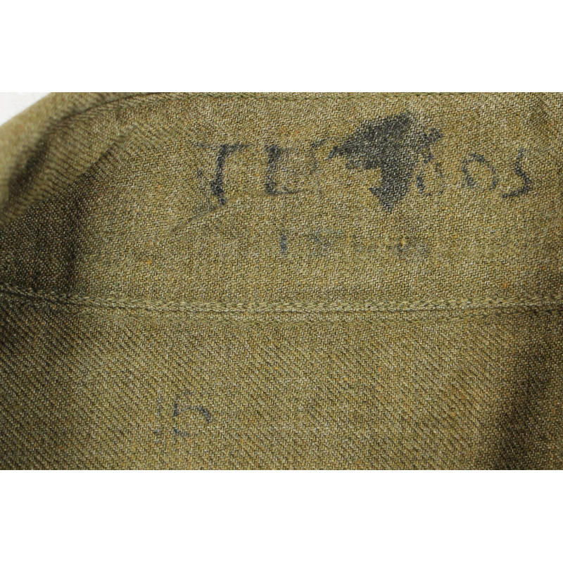 Shirt, Wool, 14 x 33, USAAF, Laundry Number
