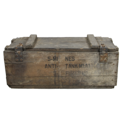 Caisse de mines antichar M1A1, US Army, août 1943